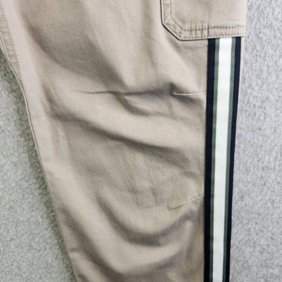 Athleta Pants Womens 2 Beige Summit Cargo Pant Tuxedo Striped Nautical Beach - Picture 7 of 16